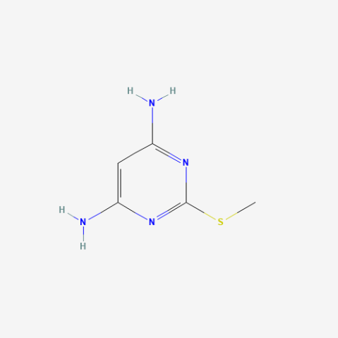 4,6-DIAMINO-2-METHYLMERCAPTOPYRIMIDINE 化学構造