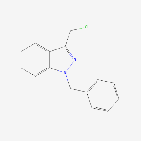 1-Benzyl-3-(chloromethyl)-1H-indazole 化学構造