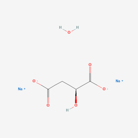 DL-Malic acid disodium salt monohydrate 化学構造