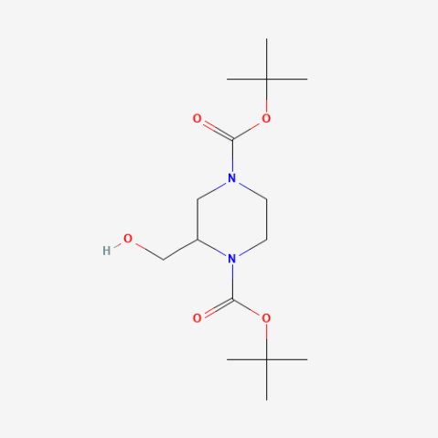 1,4-Bis(Boc)-2-piperazinemethanol التركيب الكيميائي