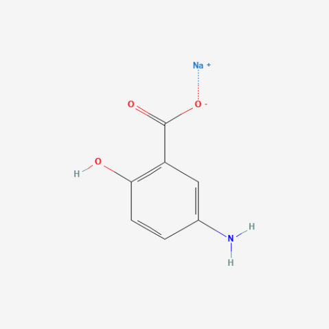 Sodium 5-Amino-2-hydroxybenzoate Chemical Structure