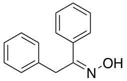 1,2-Diphenyl-1-ethanone oxime Chemische Struktur