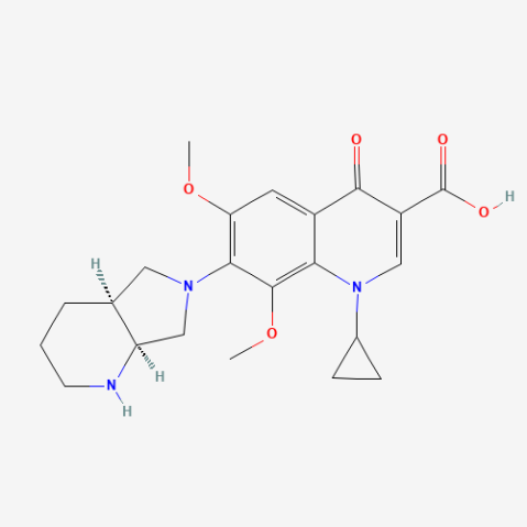 6,8-Dimethoxy Moxifloxacin Hydrochloride Chemical Structure