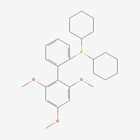 2′-Dicyclohexylphosphino-2,4,6-trimethoxybiphenyl Chemical Structure