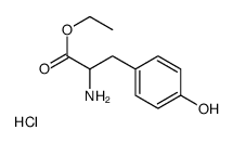 DL-Tyrosine ethyl ester hydrochloride 化学構造