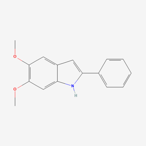 5,6-Dimethoxy-2-phenylindole Chemische Struktur