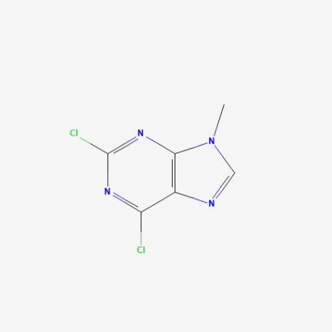 2,6-Dichloro-9-methyl-9H-purine Chemische Struktur