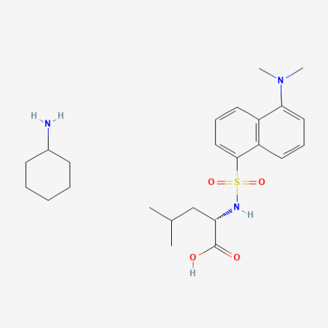 Dansyl-L-leucine cyclohexylammonium salt Chemical Structure