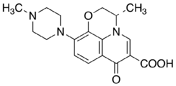 Defluoro Levofloxacin Chemical Structure