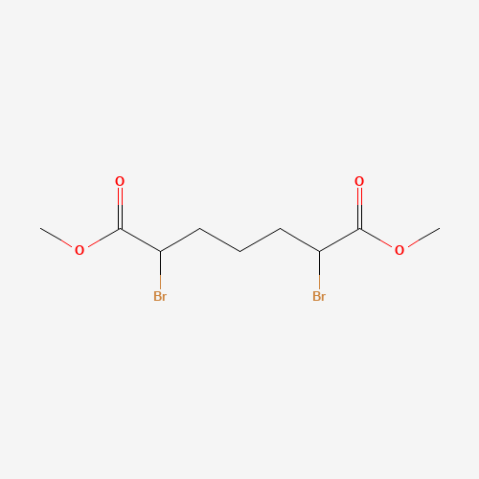 Dimethyl 2,6-dibromoheptanedioate 化学構造