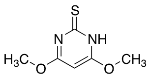 4,6-Dimethoxy-2-mercaptopyrimidine Chemical Structure