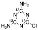 Desethyl-desisopropyl Atrazine-13C3 التركيب الكيميائي