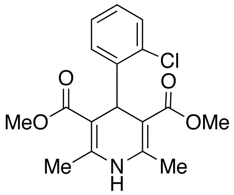 Dimethyl 4-(2-Chlorophenyl)-2,6-dimethyl-1,4-dihydropyridine-3,5-dicarboxylate Chemische Struktur