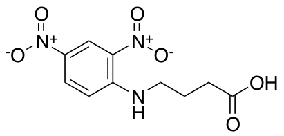 DNP-gamma-Amino-n-Butyric Acid 化学構造