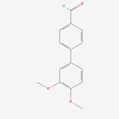 3′,4′-Dimethoxy-biphenyl-4-carbaldehyde Chemische Struktur