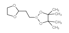 2-(1,3-Dioxolan-2-yl)ethylboronic acid pinacol ester Chemische Struktur