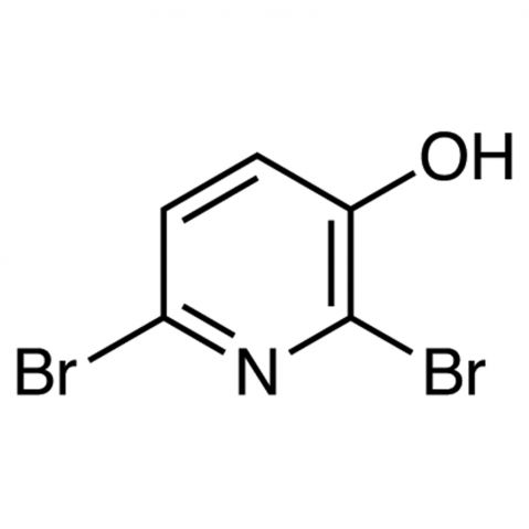 2,6-Dibromo-3-hydroxypyridine Chemische Struktur