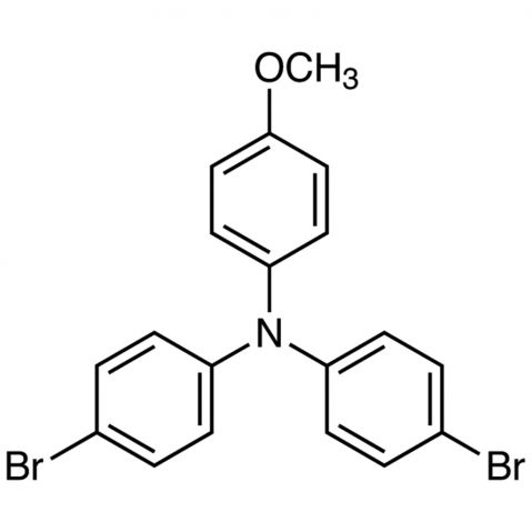 4,4'-Dibromo-4''-methoxytriphenylamine التركيب الكيميائي