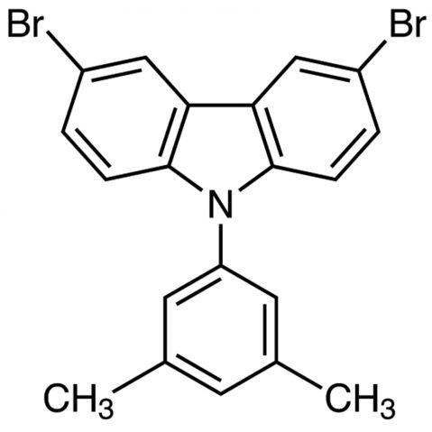 3,6-Dibromo-9-(3,5-dimethylphenyl)-9H-carbazole Chemical Structure