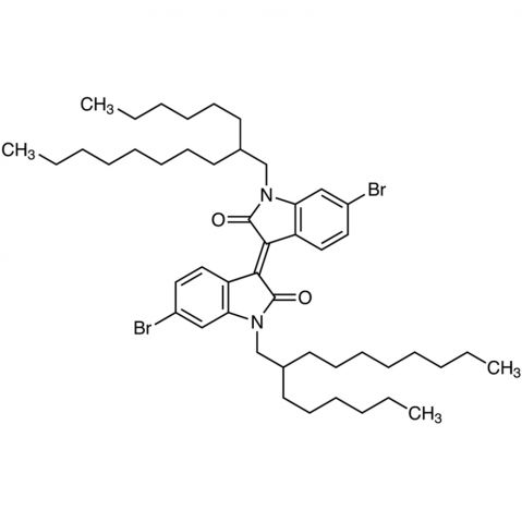 6,6'-Dibromo-1,1'-bis(2-hexyldecyl)isoindigo Chemische Struktur