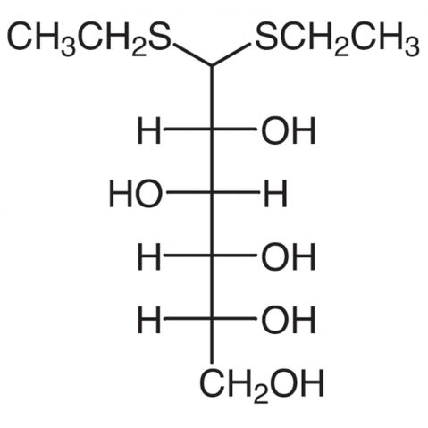 D-Glucose Diethyl Mercaptal Chemical Structure