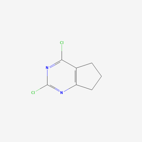 2,4-Dichloro-5,6-trimethylenepyrimidine Chemische Struktur