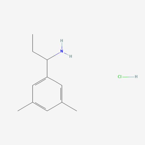 1-(3,5-Dimethylphenyl)propan-1-amine hydrochloride Chemical Structure