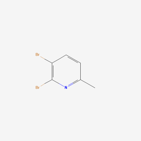 2,3-Dibromo-6-methylpyridine Chemische Struktur