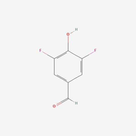 3,5-Difluoro-4-hydroxybenzaldehyde Chemische Struktur