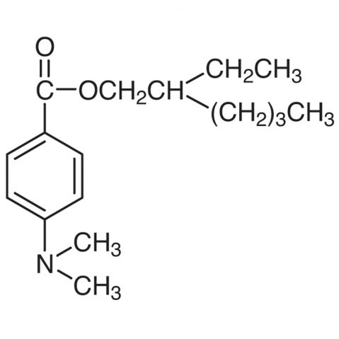 2-Ethylhexyl 4-(dimethylamino)benzoate Chemische Struktur