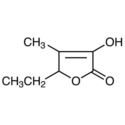 5-Ethyl-3-hydroxy-4-methyl-2(5H)-furanone Chemische Struktur