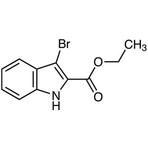 Ethyl 3-Bromoindole-2-carboxylate Chemical Structure