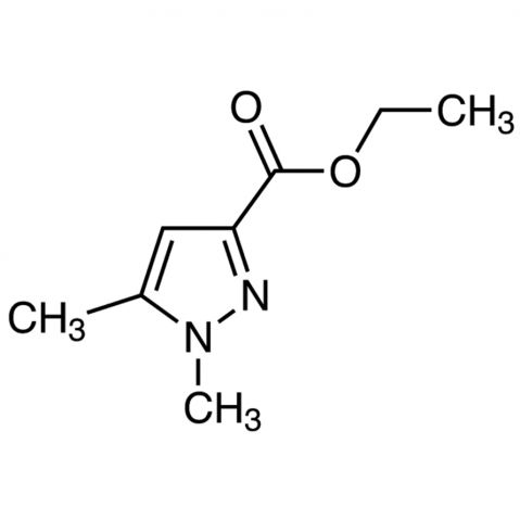 Ethyl 1,5-dimethyl-1H-pyrazole-3-carboxylate Chemical Structure