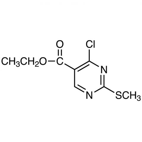 Ethyl 4-Chloro-2-(methylthio)pyrimidine-5-carboxylate Chemical Structure