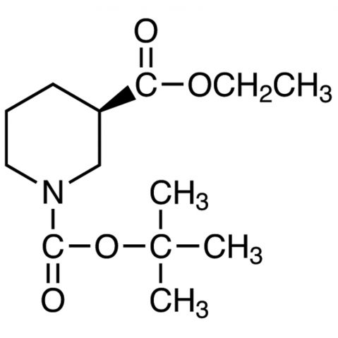 (R)-1-Boc-3-piperidinecarboxylic Acid Ethyl Ester Chemical Structure