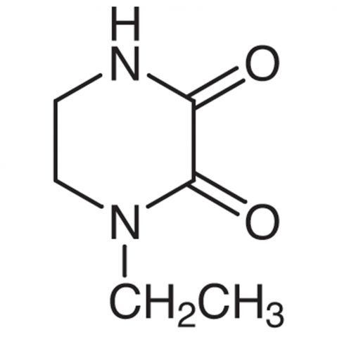 1-Ethyl-2,3-dioxopiperazine Chemische Struktur