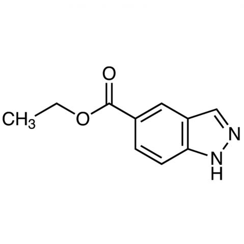 Ethyl 1H-indazole-5-carboxylate, 95% Chemical Structure