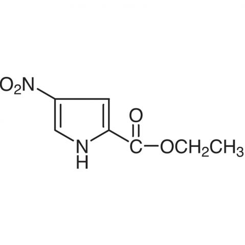 Ethyl 4-Nitropyrrole-2-carboxylate 化学構造