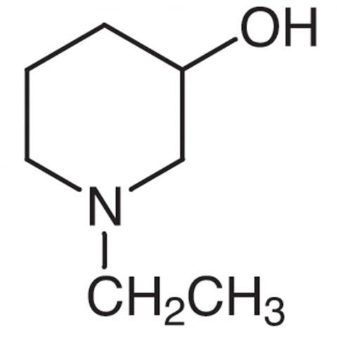 1-Ethyl-3-hydroxypiperidine 化学構造