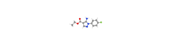 ETHYL 5-AMINO-1-(4-FLUOROPHENYL)-1H-PYRAZOLE-4-CARBOXYLATE 化学構造