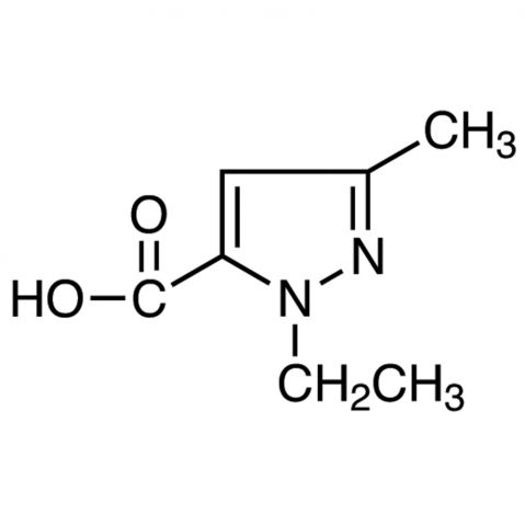 1-Ethyl-3-methyl-1H-pyrazole-5-carboxylic acid Chemische Struktur