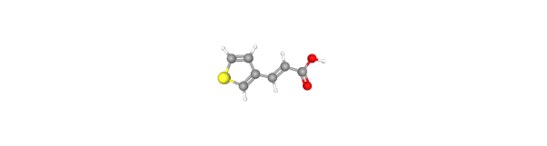 trans-3-(3-Thienyl)acrylic acid Chemische Struktur