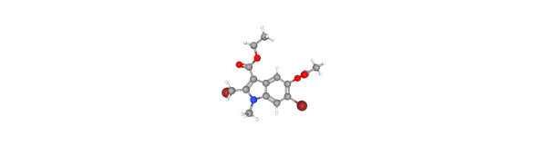 Ethyl 5-acetoxy-6-bromo-2-(bromomethyl)-1-methyl-1h-indole-3-carboxylate Chemische Struktur