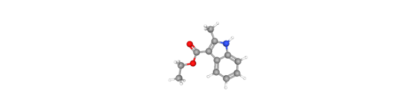 Ethyl 2-methyl-1H-indole-3-carboxylate Chemical Structure