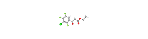 Ethyl 3-(3-chloro-2,4,5-trifluorophenyl)-3-oxopropanoate 化学構造