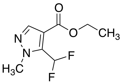 Ethyl 1-methyl-5-(difluoromethyl)-1H-pyrazole-4-carboxylate Chemical Structure