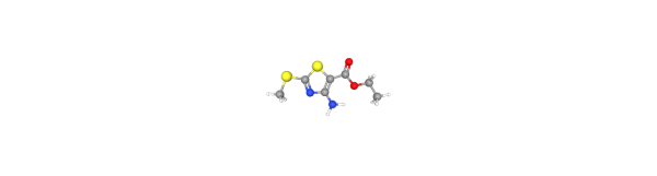 Ethyl 4-amino-2-(methylthio)thiazole-5-carboxylate 化学構造