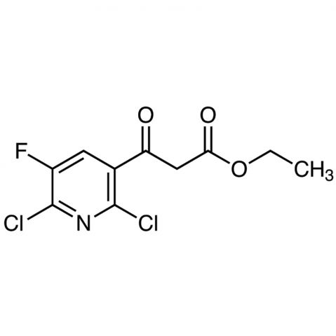 Ethyl 2,6-dichloro-5-fluoro-β-oxo-3-pyridinepropionate Chemical Structure