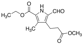 5-(Ethoxycarbonyl)-2-formyl-4-methyl-1H-pyrrole-3-propanoic Acid Methyl Ester Chemical Structure