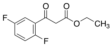 Ethyl-3-(2,5-difluorophenyl)-3-oxo-propanoate 化学構造